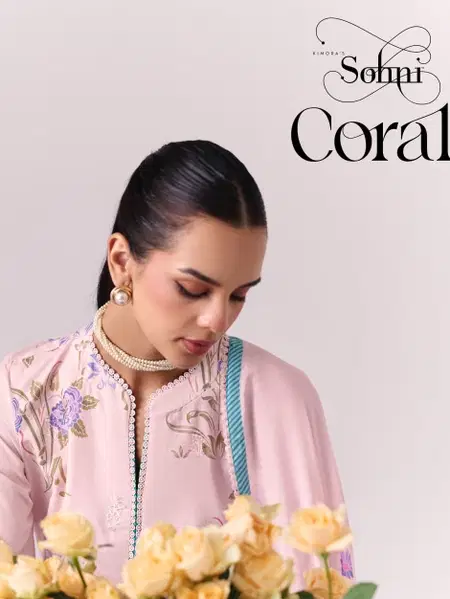 Coral Vol 76 By Kimora Sohni Lawn Cotton Pakistani Salwar Suits
